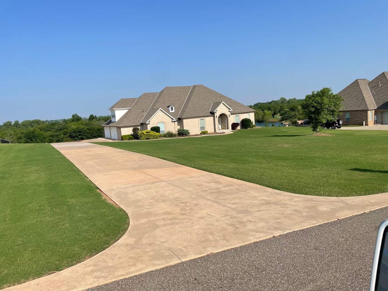 mowed lawn
